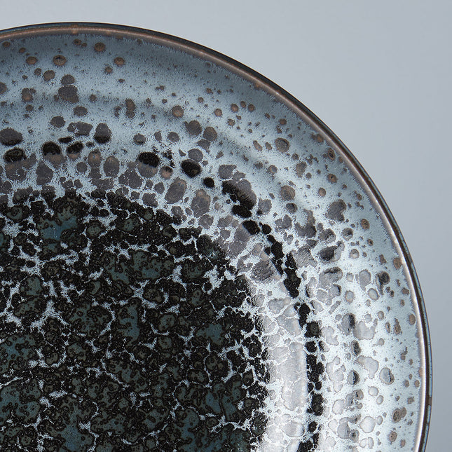 Serving Bowl Flat Base 28cm Black Pearl Glaze