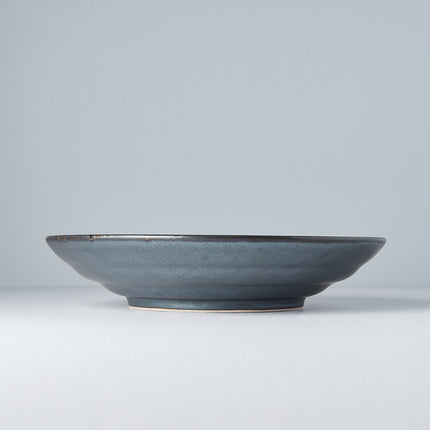 Serving Bowl Flat Base 28cm Black Pearl Glaze
