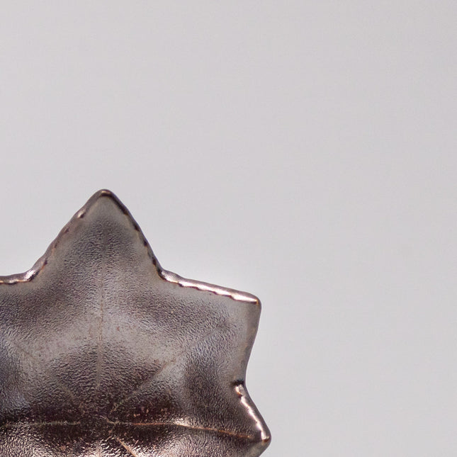 Sauce Dish Maple Leaf 6cm Metallic Lustre Glaze