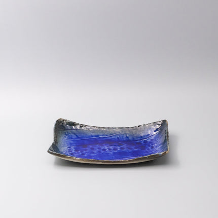 Sushi Plate Swept Side 26cm Cobalt Dark Edge