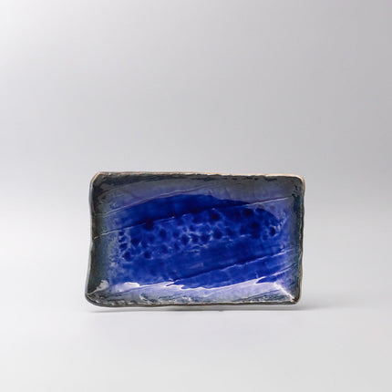 Sushi Plate Swept Side 26cm Cobalt Dark Edge