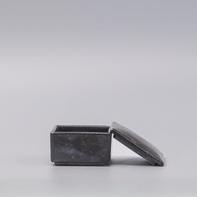 Box with Lid 7cm Craft Black Glaze