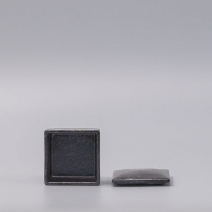 Box with Lid 7cm Craft Black Glaze