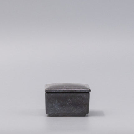 Box with Lid 7cm Craft Black Glaze