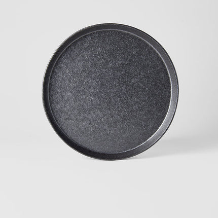 Plate High Rim 25cm Craft Black Design