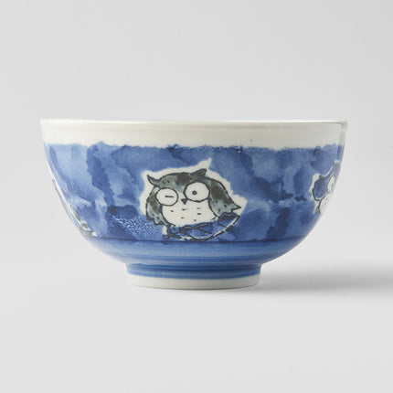 Bowl Kids 16cm Owl Blue Design