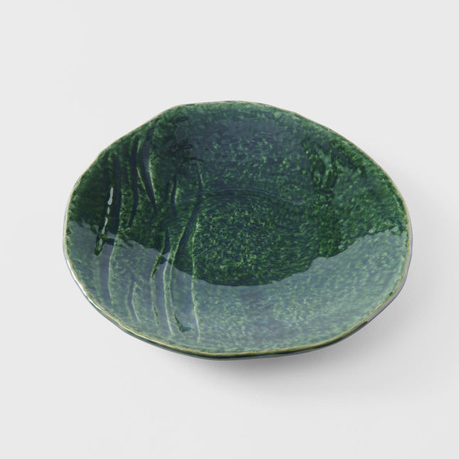Dinner Plate Organic 27cm Oribe Green Glaze