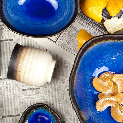 Bowl Oval 17x13cm Cobalt Blue Glaze