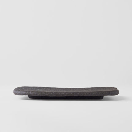 Plate Rectangular 22x13cm Stone Slab Design