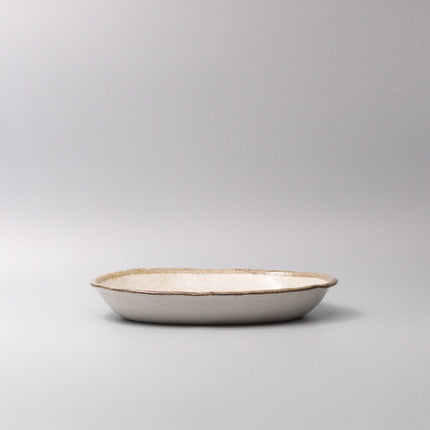 Serving Dish Oval 29cm Flax Glaze