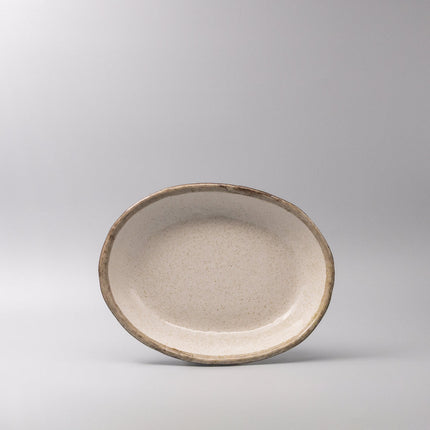 Serving Dish Oval 29cm Flax Glaze