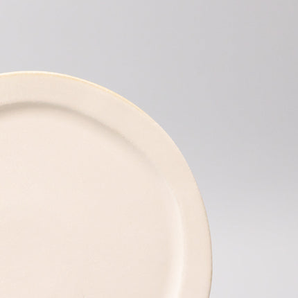 Plate Organic Flat 25.5cm Craft White Glaze