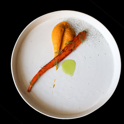 Plate High Rim 25cm Craft White Glaze