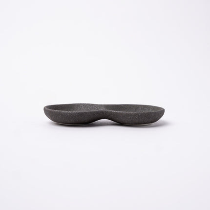 Double Sauce Dish 15.5cm Stone Slab Design