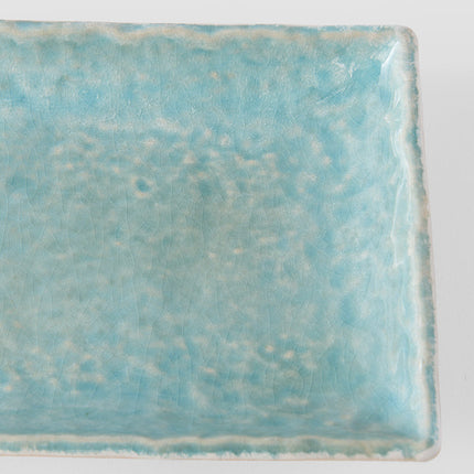 Platter 50cm Crazed Blue Glaze