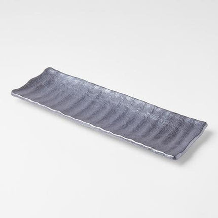 Sashimi Plate 33cm Crumpled Design