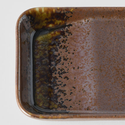 Sauce Dish 13cm Shigaraki Brown Glaze