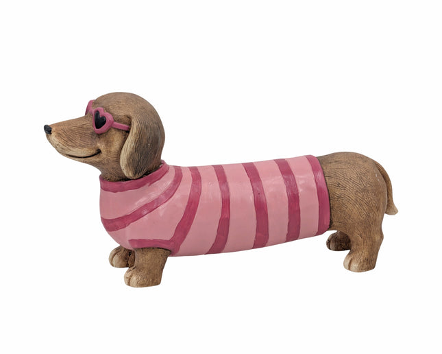Magnesia Pink Beach Dachshund 42cm