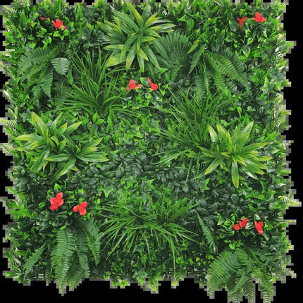 Elegant Red Rose Vertical Garden / Green Wall UV Resistant 100cm x 100cm