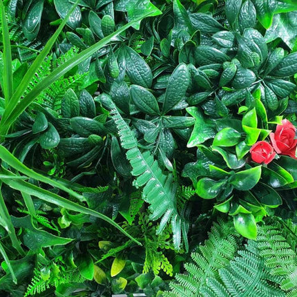 Elegant Red Rose Vertical Garden / Green Wall UV Resistant Sample