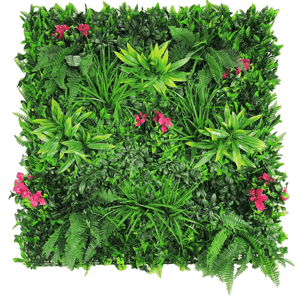 Flowering Lilac Vertical Garden / Green Wall UV Resistant 100cm X 100cm Panel