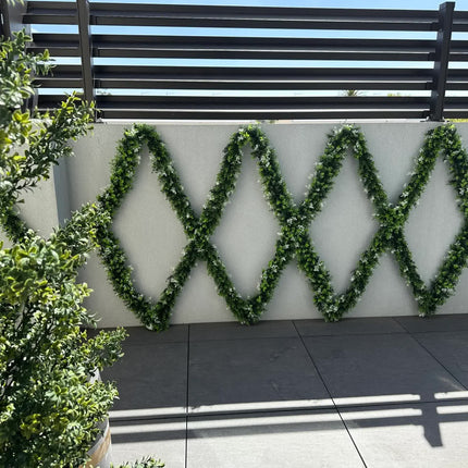 Artificial Extendable Hanging Flowering White Eucalyptus Vine UV Resistant 55cm