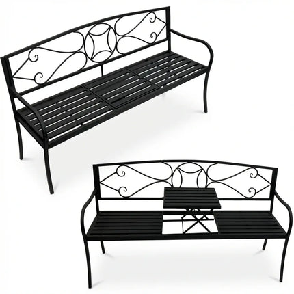 Otis Metal Garden Bench 87cm