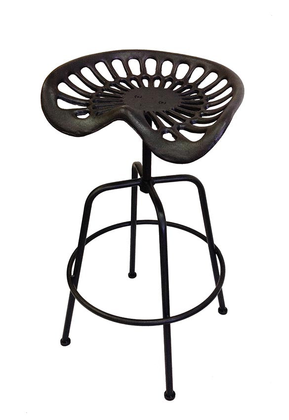 Set 2 Cast Iron Tractor Seat 46x71cm