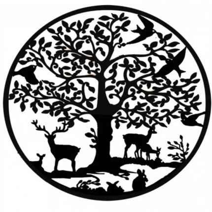 Grazing Deer Wall Art 60cm