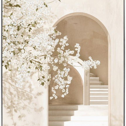 Up The Stairs Framed Artwork 120cm