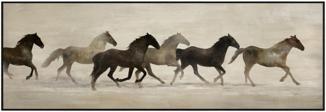 Gallopping Horse Framed Artwork 150cm