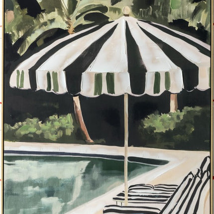Pool In The Forest Framed Artwork B 120cm