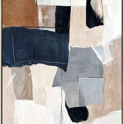 Oliver Abstract Framed Artwork 120cm