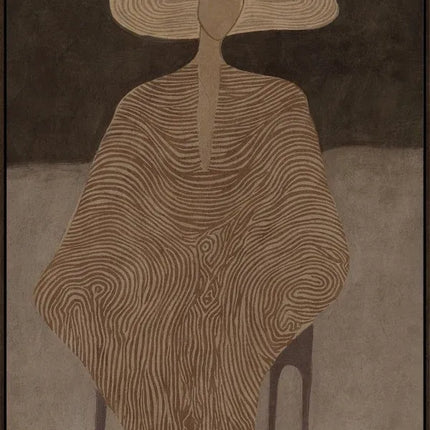 Seated Introspection Artwork