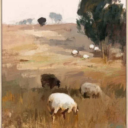 Grazing Sheep Artwork