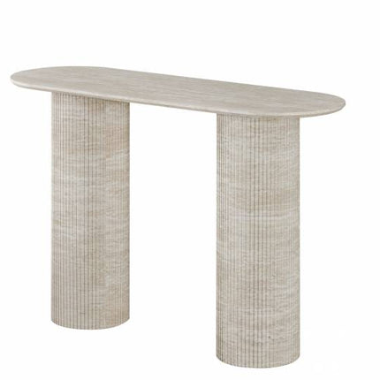 Elodie Console Table Travertine 120x78cm