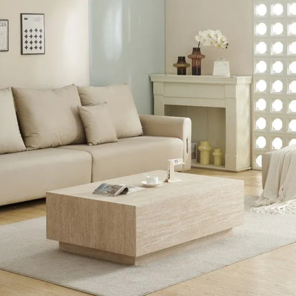 Sonia Coffee Table - Travertine Look