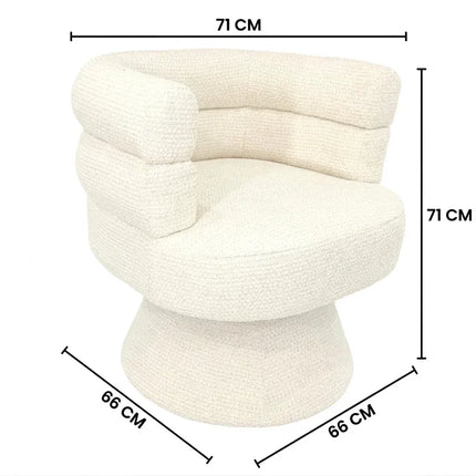 Elliot Swivel Chair - White