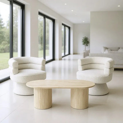 Elliot Swivel Chair - White
