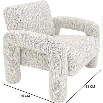 Lily Chair - Beige, Black & White