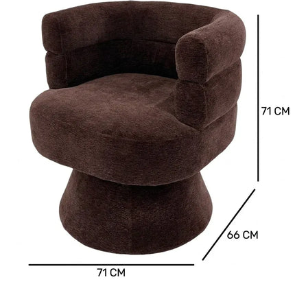 Elliot Swivel Chair - Burgundy