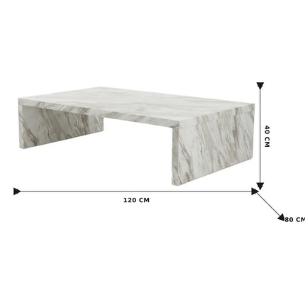 Jordan Coffee Table - Marble Look