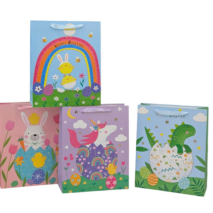 bulk 24 Easter Playmates Gift Bag Xlarge 4 Asst