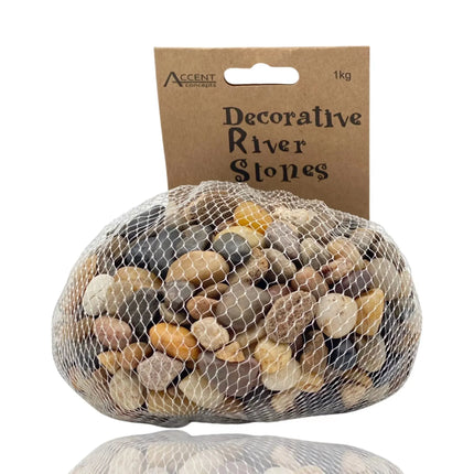 Bulk 15 River Stone Pebbles 1 Kg Polished
