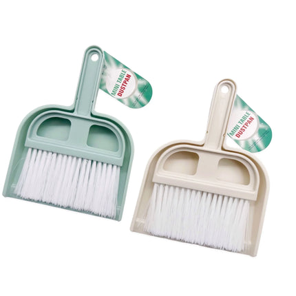 Bulk 24 Plastic Table Dustpan Set 16.5x22cm 2 Asst