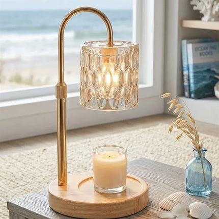 Bulk 4 Timeless Crystal Candle Warmer Lamp 16x12x25/35cm