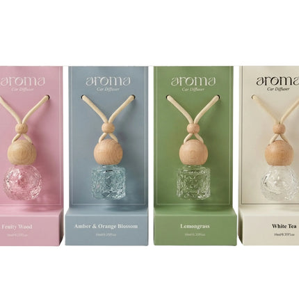 Bulk 24 Hanging Car Diffuser 10ml 4 Asst