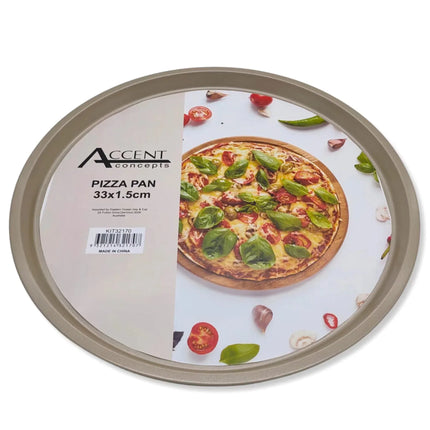 Bulk 12 Champagne Gold Pizza Pan With Holes 33x1.5cm