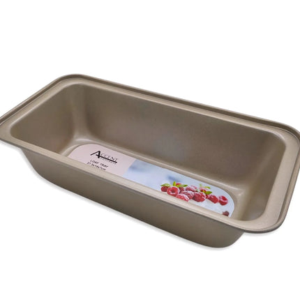 Bulk 12 Champagne Gold Loaf Baking Tray 27.5x14x7cm