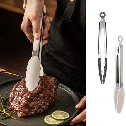 Bulk 24 Accent Silicone Tongs 27.5x3.5cm 2 Asst